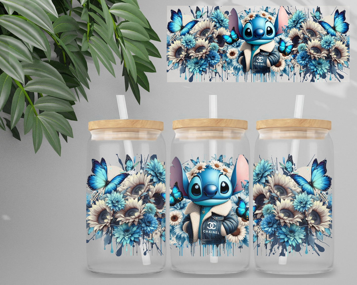 Double Sided UV DTF Wrap 16oz Tumbler Transfer (24cm x 11cm) Design 10