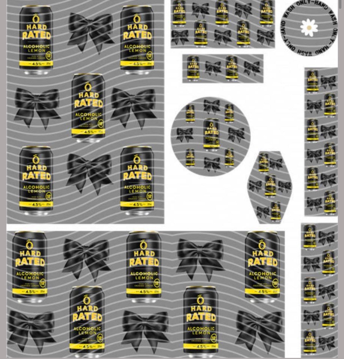 Premium 8-in-1 UVDTF Wraps | Multi Design Transfer Pack | Ready to Apply | Design 18