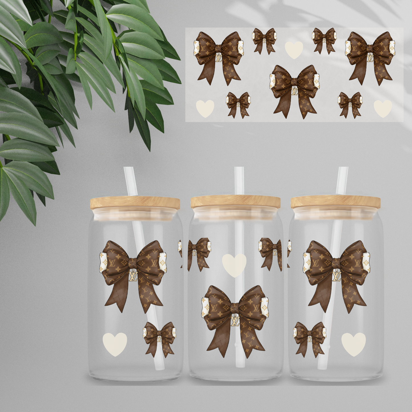 Double Sided UVDTF Wrap | 16oz Tumbler Transfer | 24cm x 11cm | Designer | 4