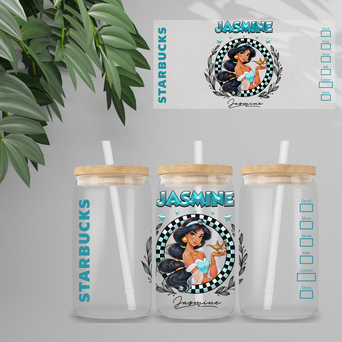 Double Sided UV DTF Wrap 16oz Tumbler Transfer (24cm x 11cm) Design 85