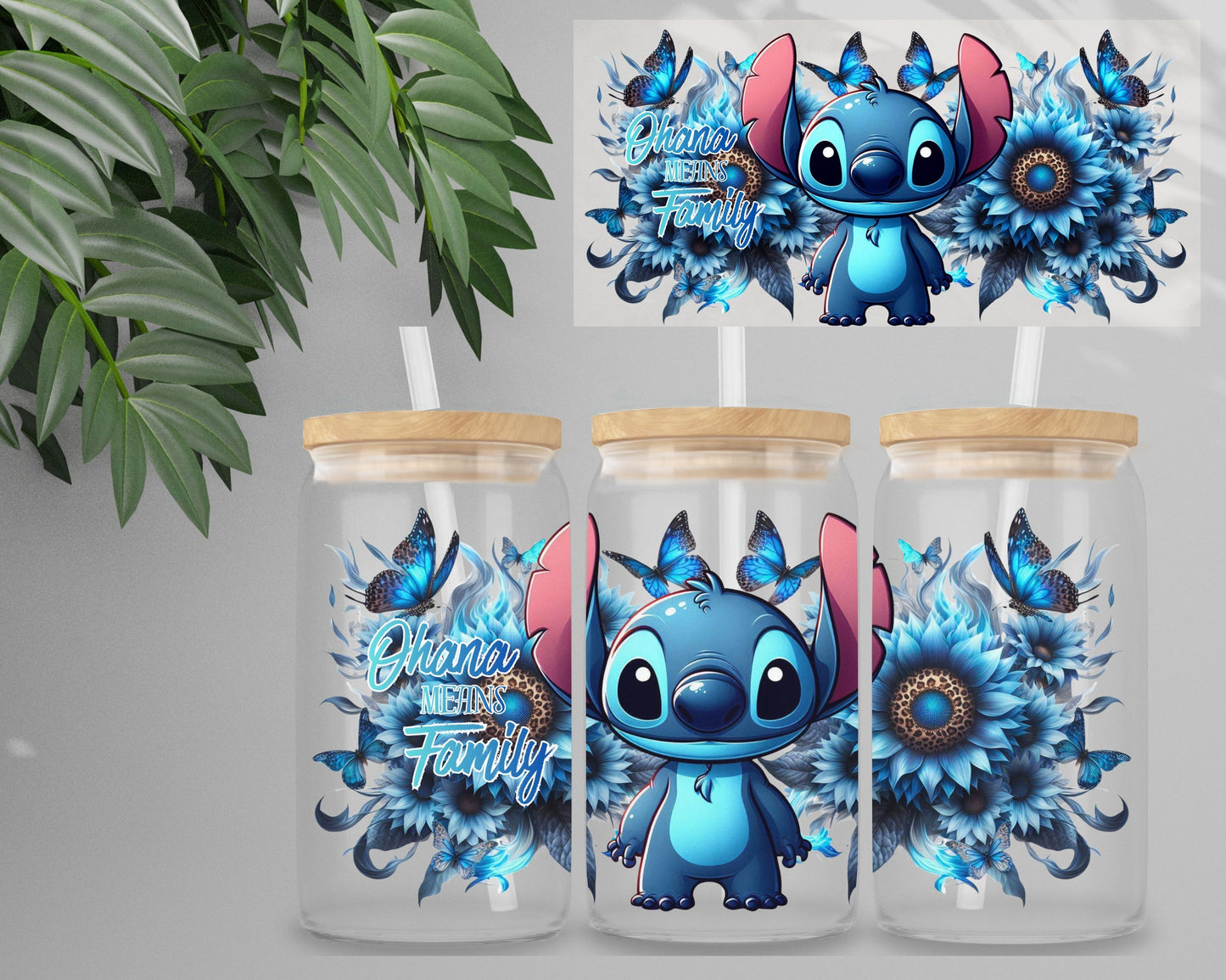 Double Sided UV DTF Wrap 16oz Tumbler Transfer (24cm x 11cm) Design 22