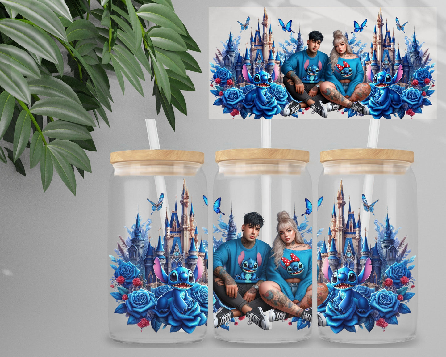 Double Sided UV DTF Wrap 16oz Tumbler Transfer (24cm x 11cm) Design 29