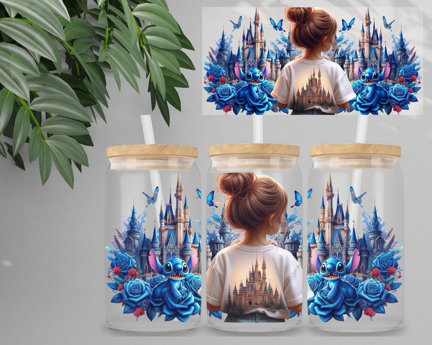 Double Sided UV DTF Wrap 16oz Tumbler Transfer (24cm x 11cm) Design 30