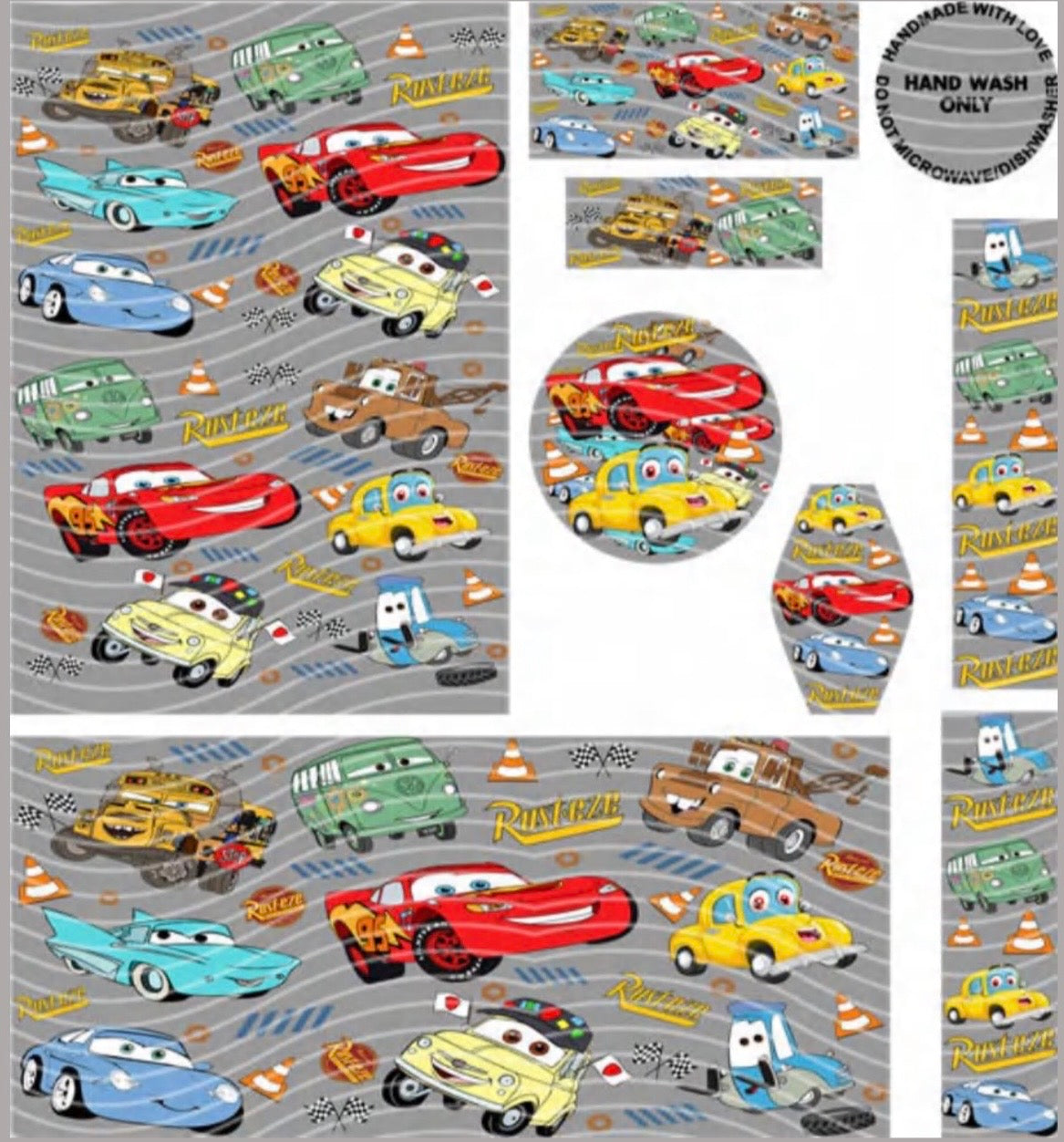 Premium 8-in-1 UVDTF Wraps | Multi Design Transfer Pack | Ready to Apply | Design 53