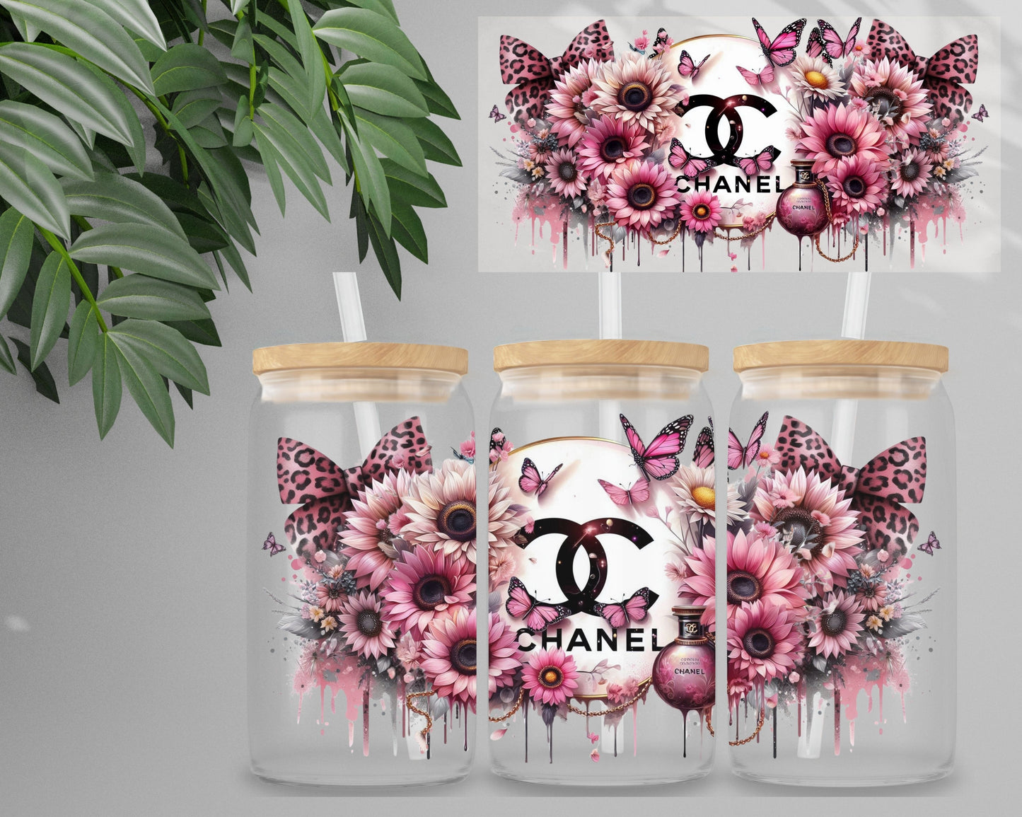 Double Sided UV DTF Wrap 16oz Tumbler Transfer (24cm x 11cm) Design 51