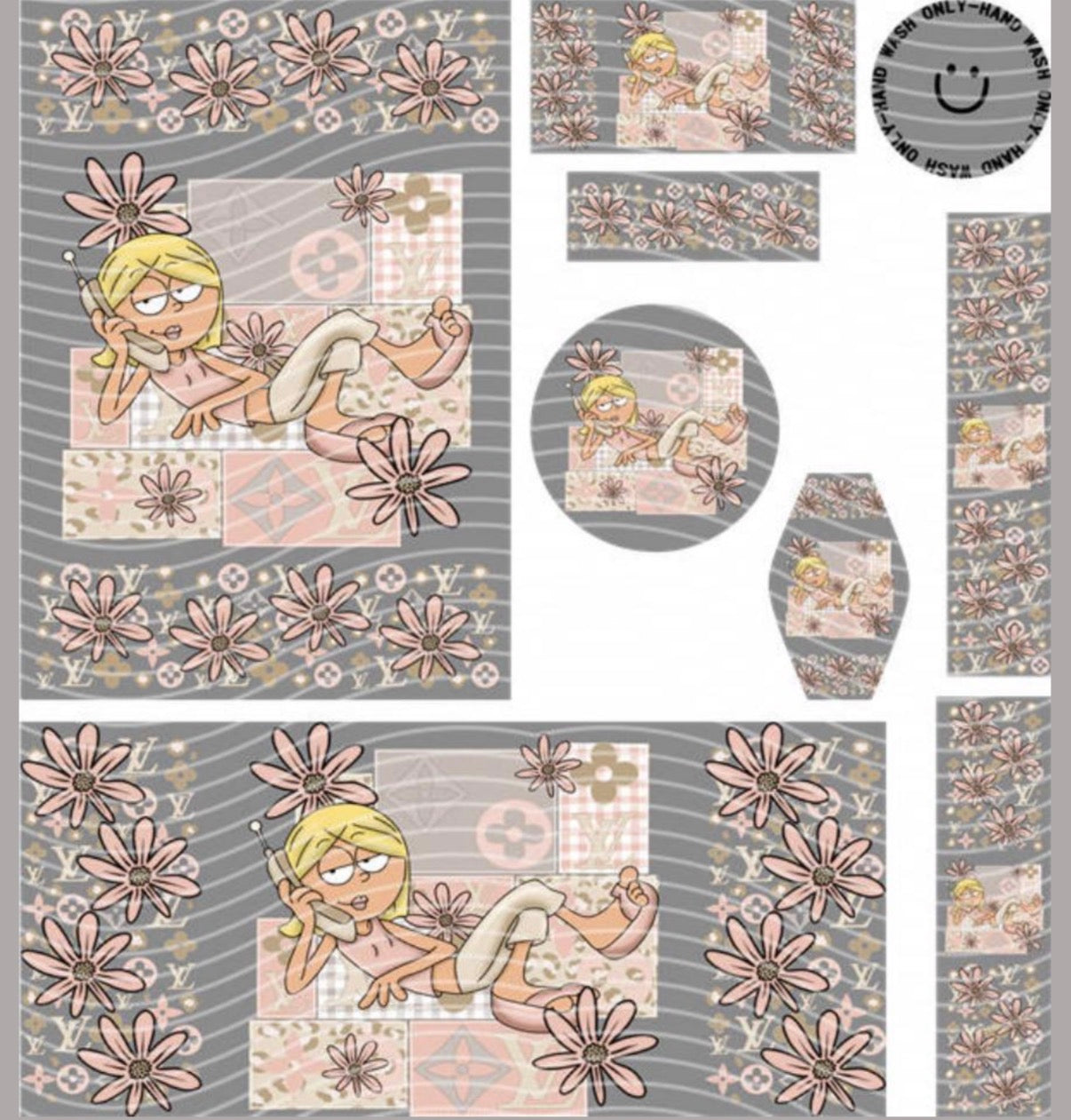 Premium 8-in-1 UVDTF Wraps | Multi Design Transfer Pack | Ready to Apply | Design 22