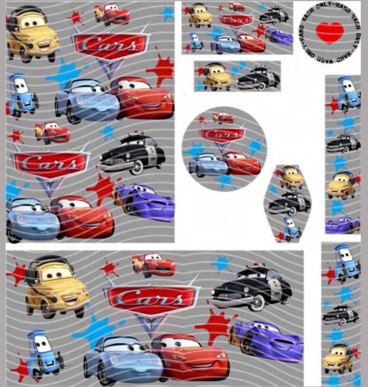 Premium 8-in-1 UVDTF Wraps | Multi Design Transfer Pack | Ready to Apply | Design 16