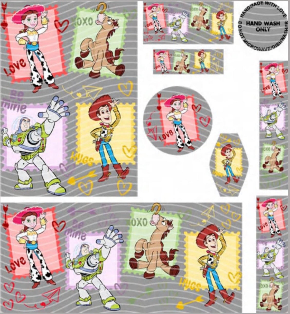 Premium 8-in-1 UVDTF Wraps | Multi Design Transfer Pack | Ready to Apply | Design 57