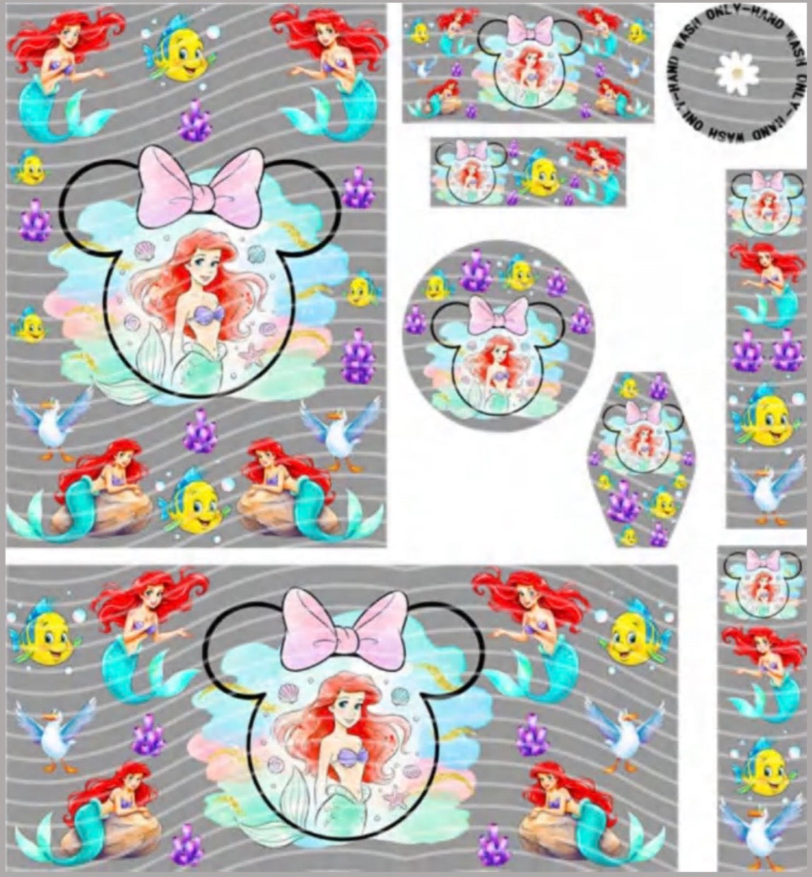 Premium 8-in-1 UVDTF Wraps | Multi Design Transfer Pack | Ready to Apply | Design 71