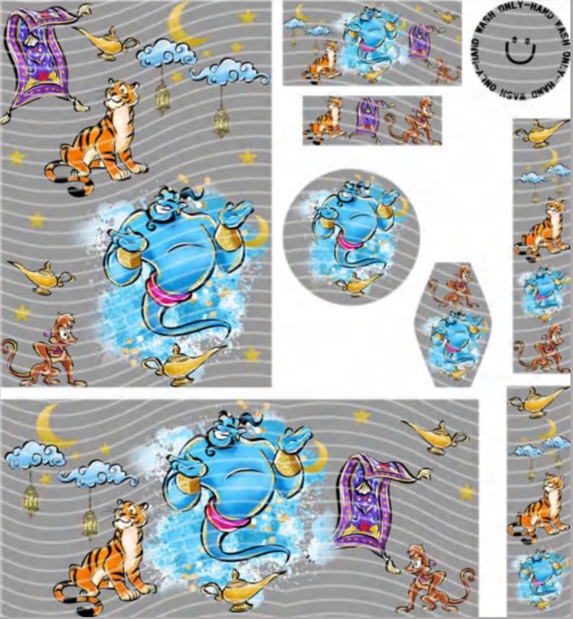 Premium 8-in-1 UVDTF Wraps | Multi Design Transfer Pack | Ready to Apply | Design 63
