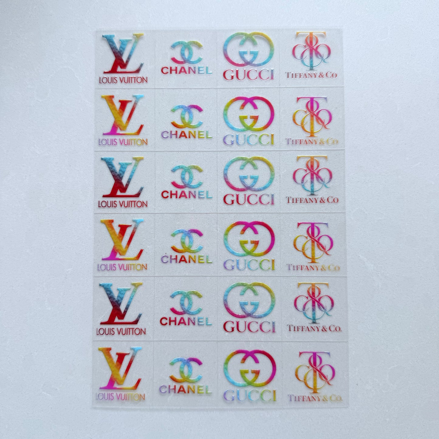 Premium A5 Kiss Cut UVDTF Wraps | A5 Transfer Sheet | Ready to Apply | Designer 8