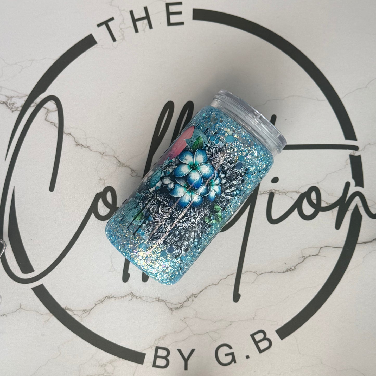 16oz Acrylic Snow Globe Tumbler | Blue Alien