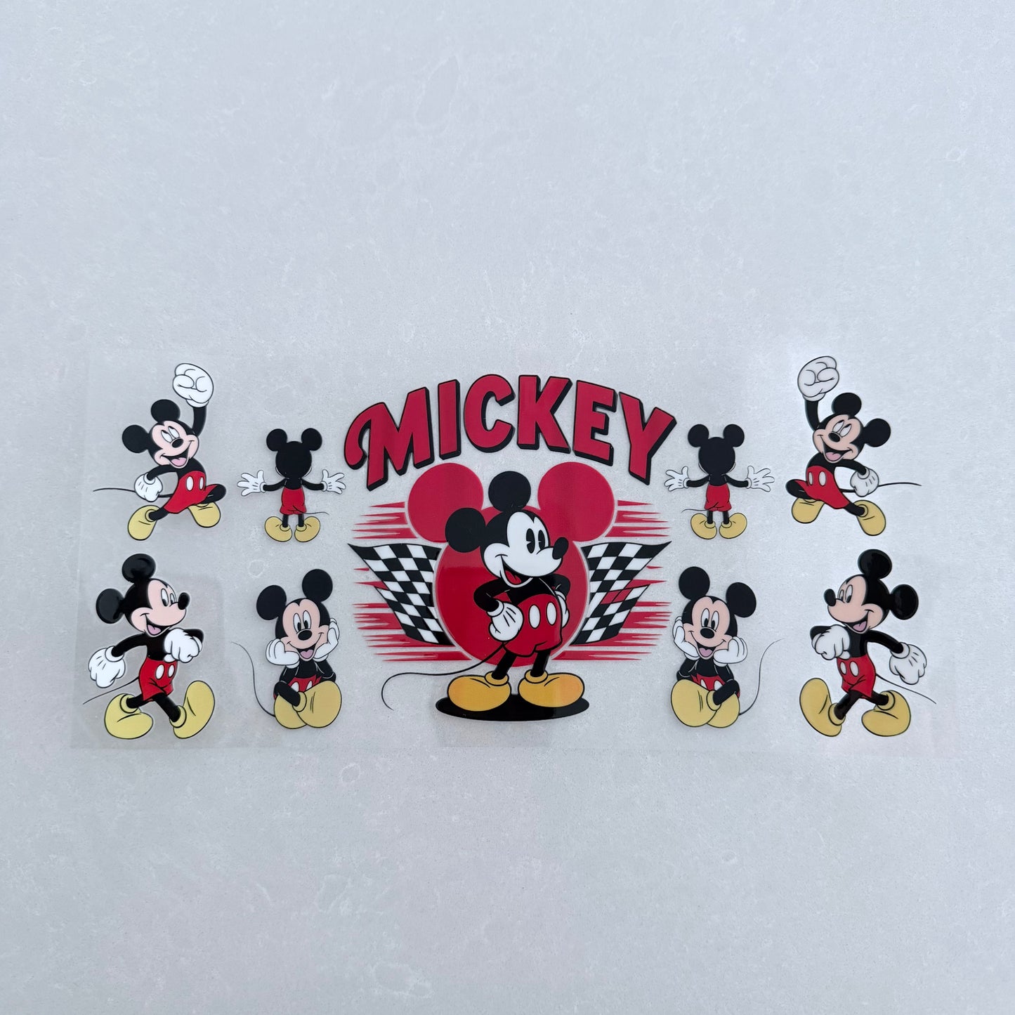 Single Sided UV DTF Wrap 16oz Tumbler Transfer (24cm x 11cm) boy mouse fist pump