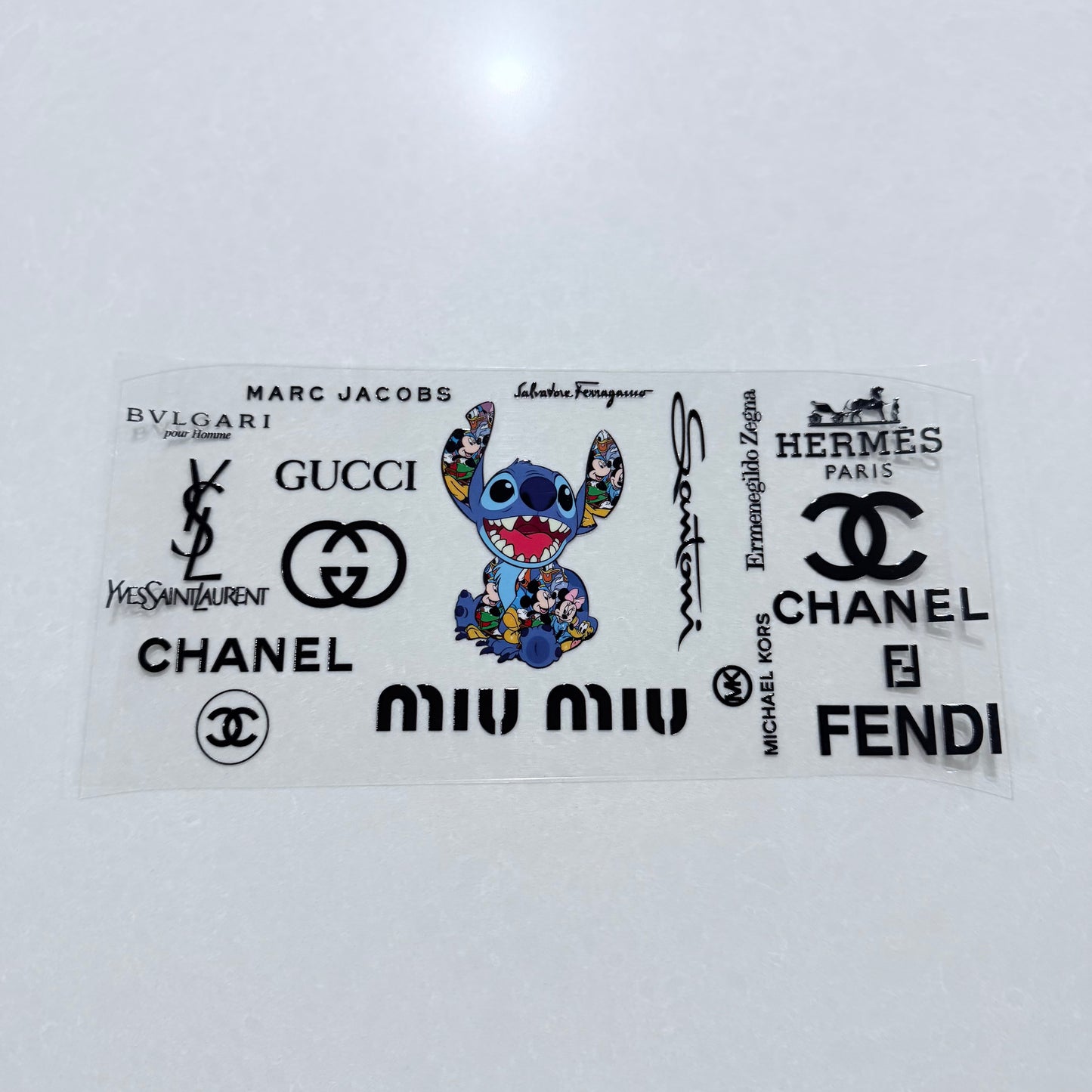 Double Sided UVDTF Wrap | 16oz Tumbler Transfer | 24cm x 11cm | Designer 7