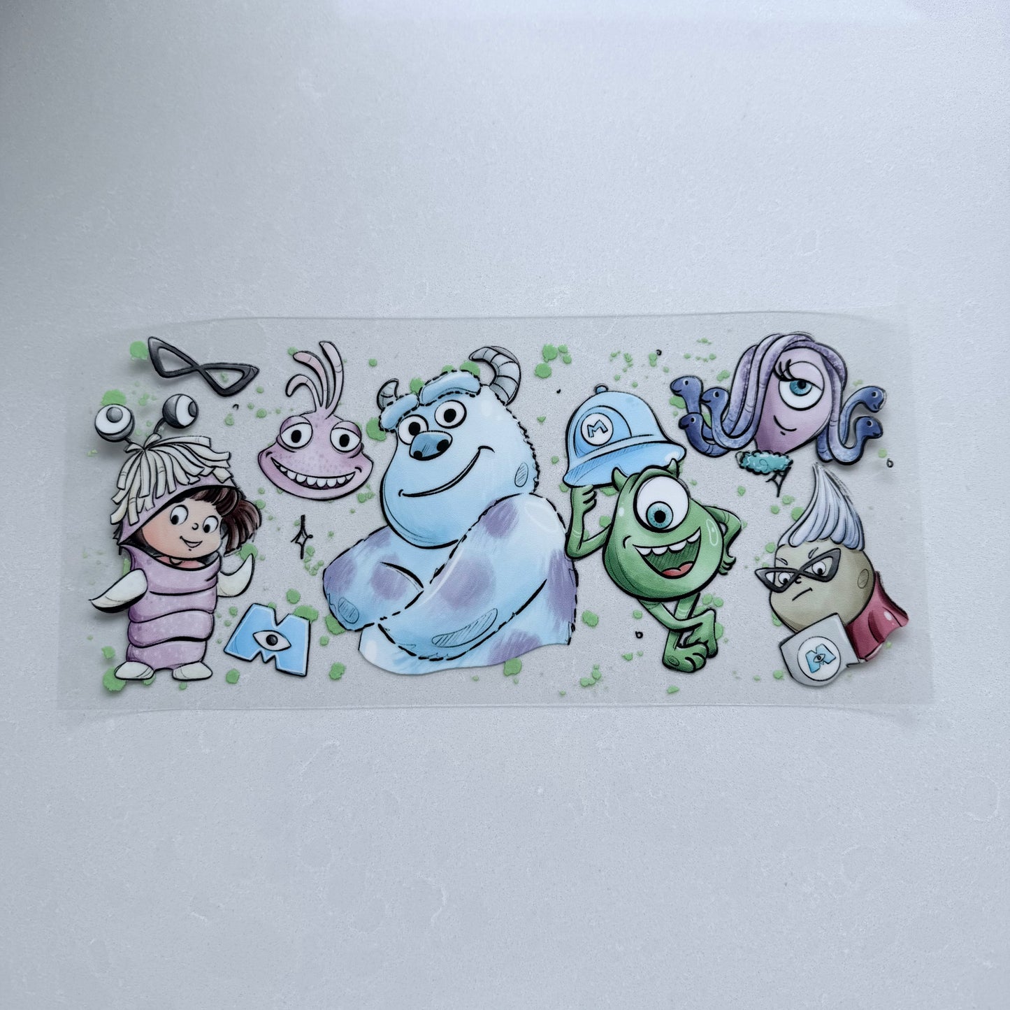 Double Sided UVDTF Wrap | 16oz Tumbler Transfer | 24cm x 11cm | characters 27