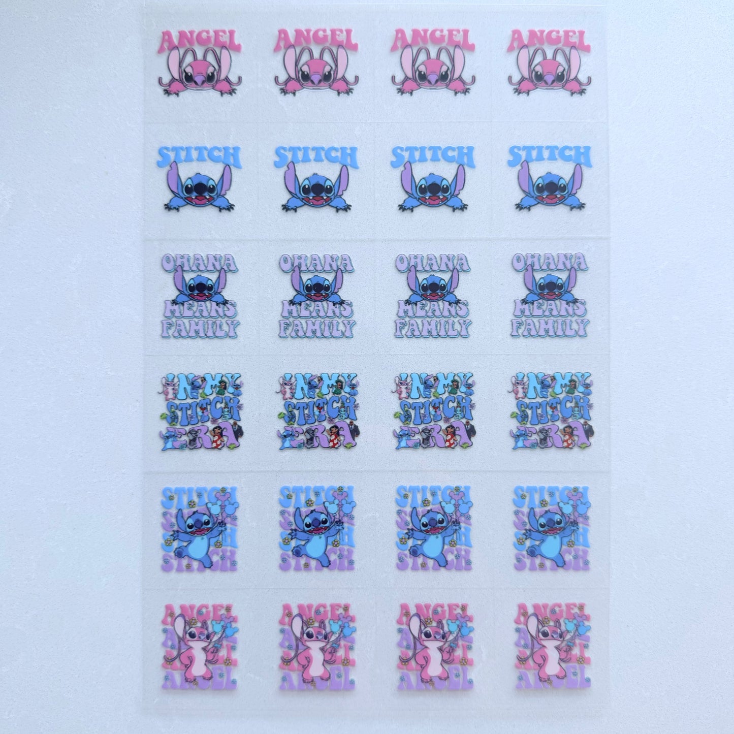 Premium A5 Kiss Cut UVDTF Wraps | A5 Transfer Sheet | Ready to Apply | Blue Alien 2