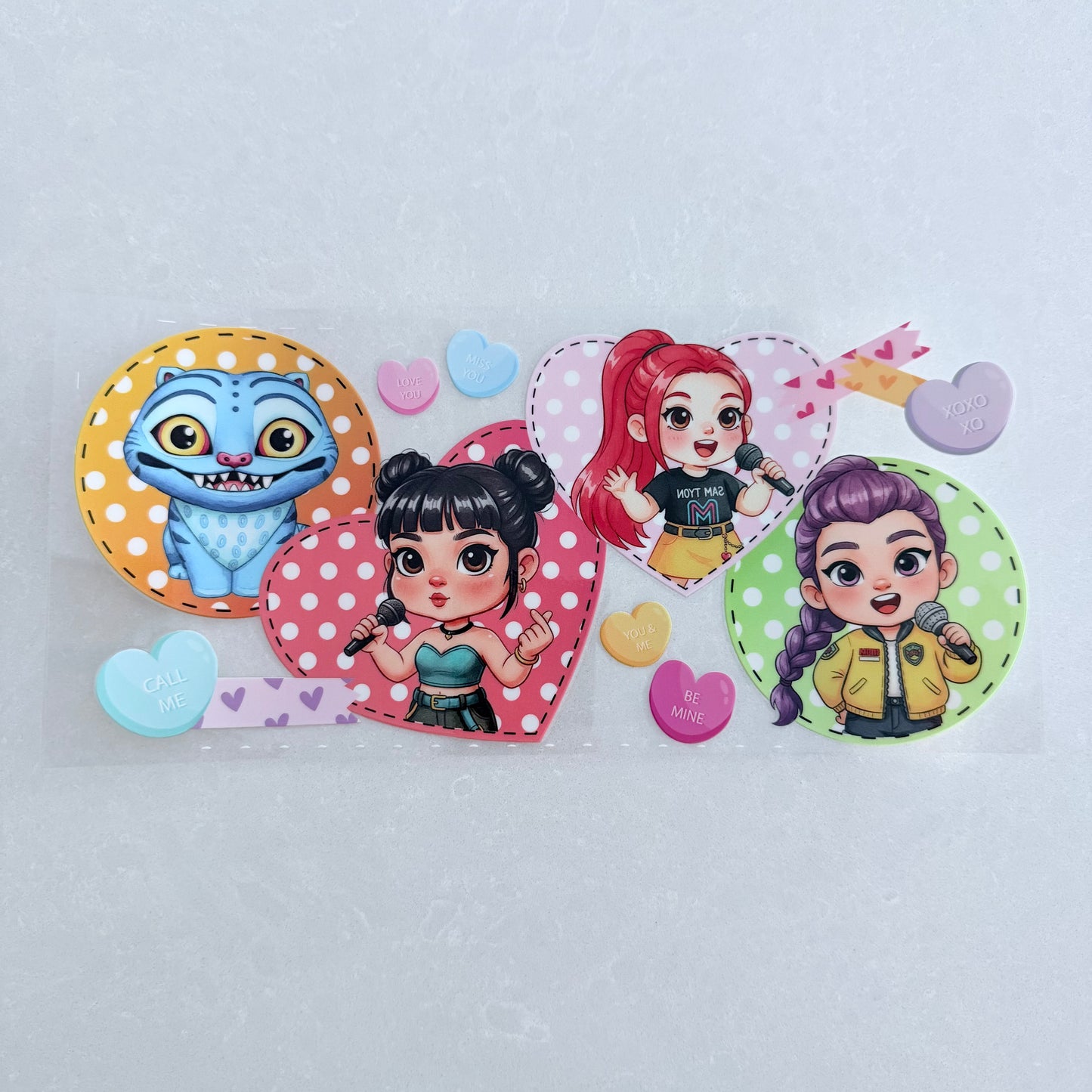 Single Sided UV DTF Wrap 16oz Tumbler Transfer (24cm x 11cm) be mine demon hunters