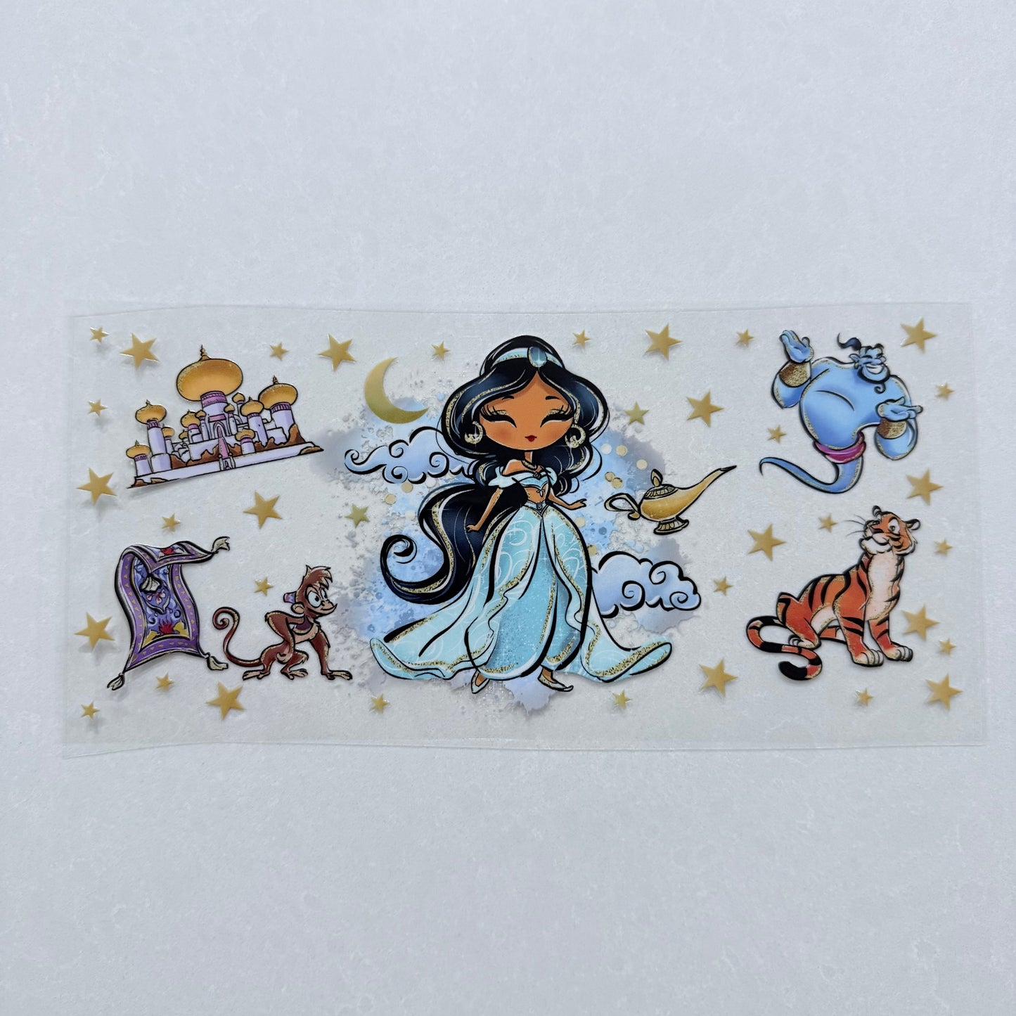 Single Sided UV DTF Wrap 16oz Tumbler Transfer (24cm x 11cm) geni in a bottle