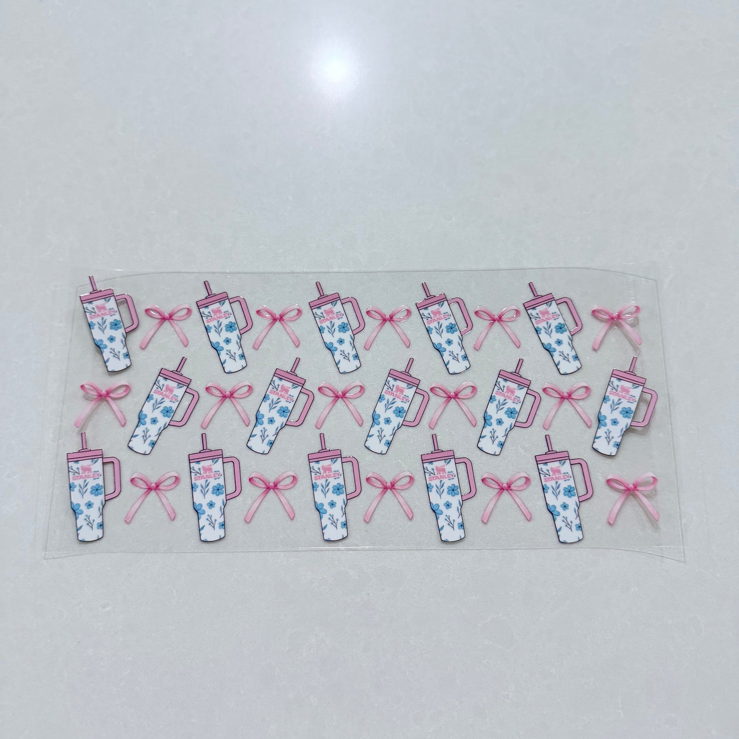 Double Sided UVDTF Wrap | 16oz Tumbler Transfer | 24cm x 11cm | Cutsie 4