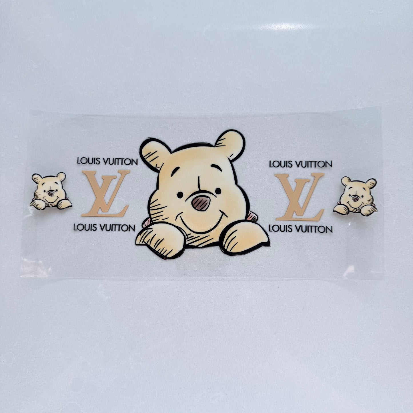 Double Sided UVDTF Wrap | 16oz Tumbler Transfer | 24cm x 11cm | Honey Bear & Friends | 92