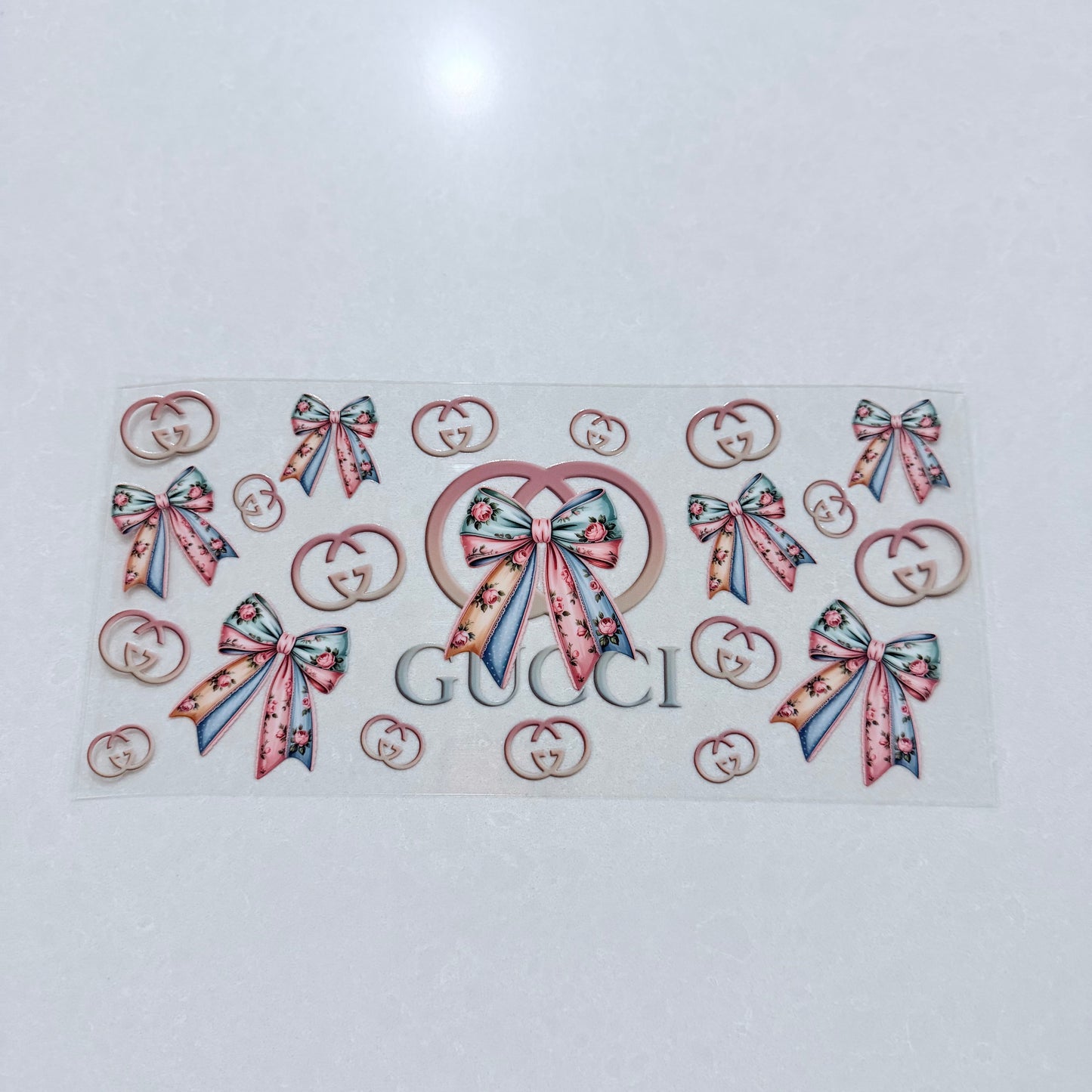 Double Sided UVDTF Wrap | 16oz Tumbler Transfer | 24cm x 11cm | Designer 19