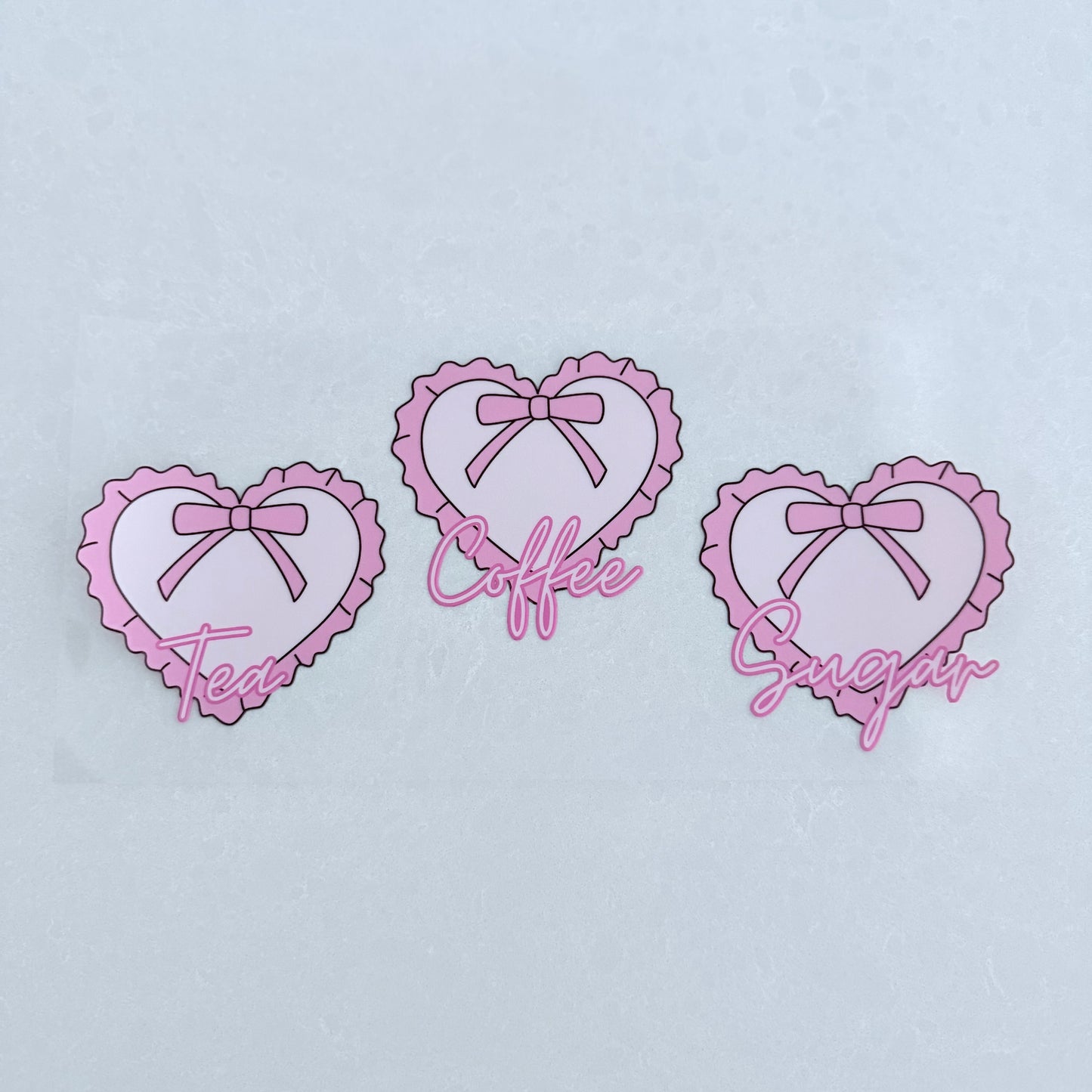 Tea, Coffee & Sugar Canister | UVDTF Wrap Set | Design 3