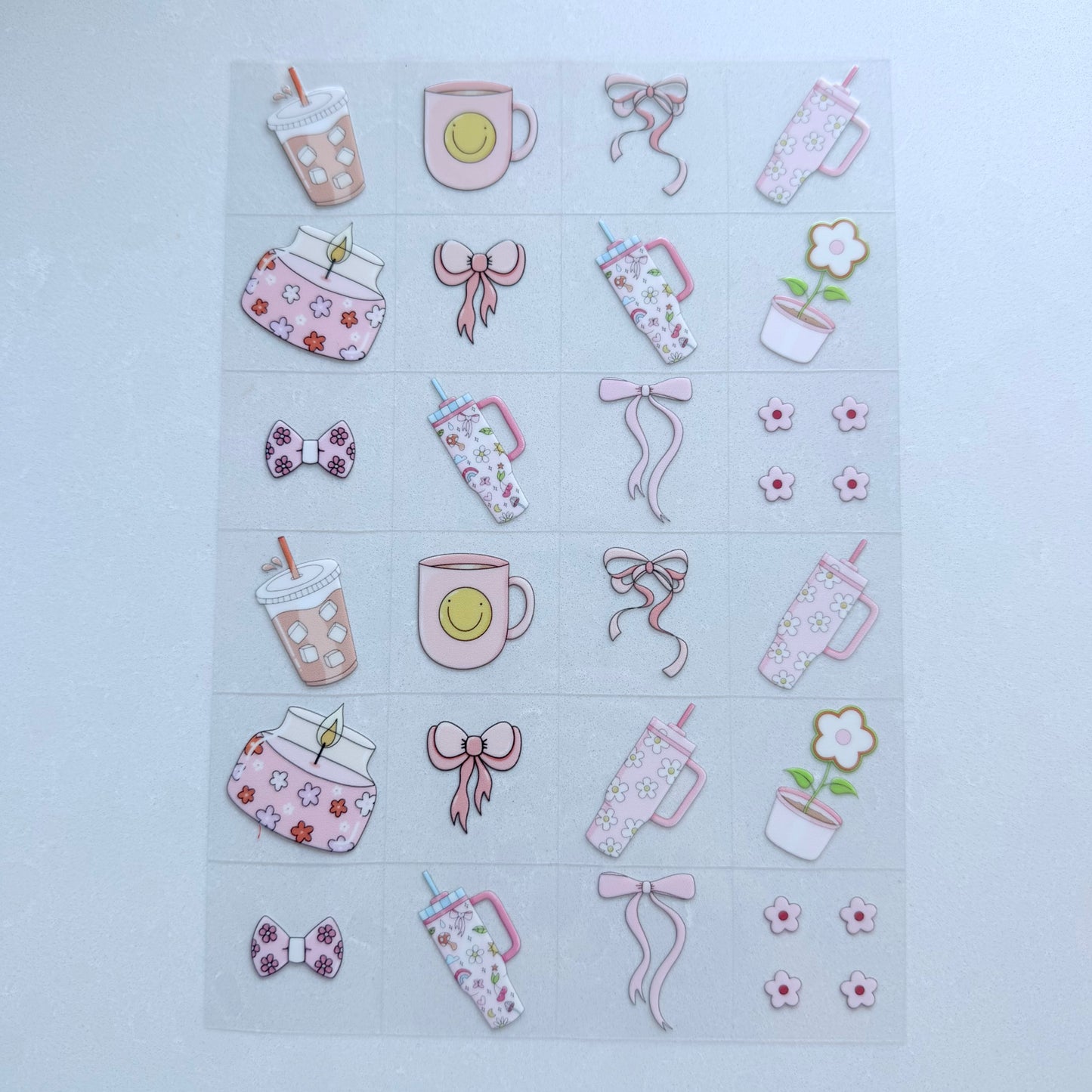 Premium A5 Kiss Cut UVDTF Wraps | A5 Transfer Sheet | Ready to Apply | Drinks 7