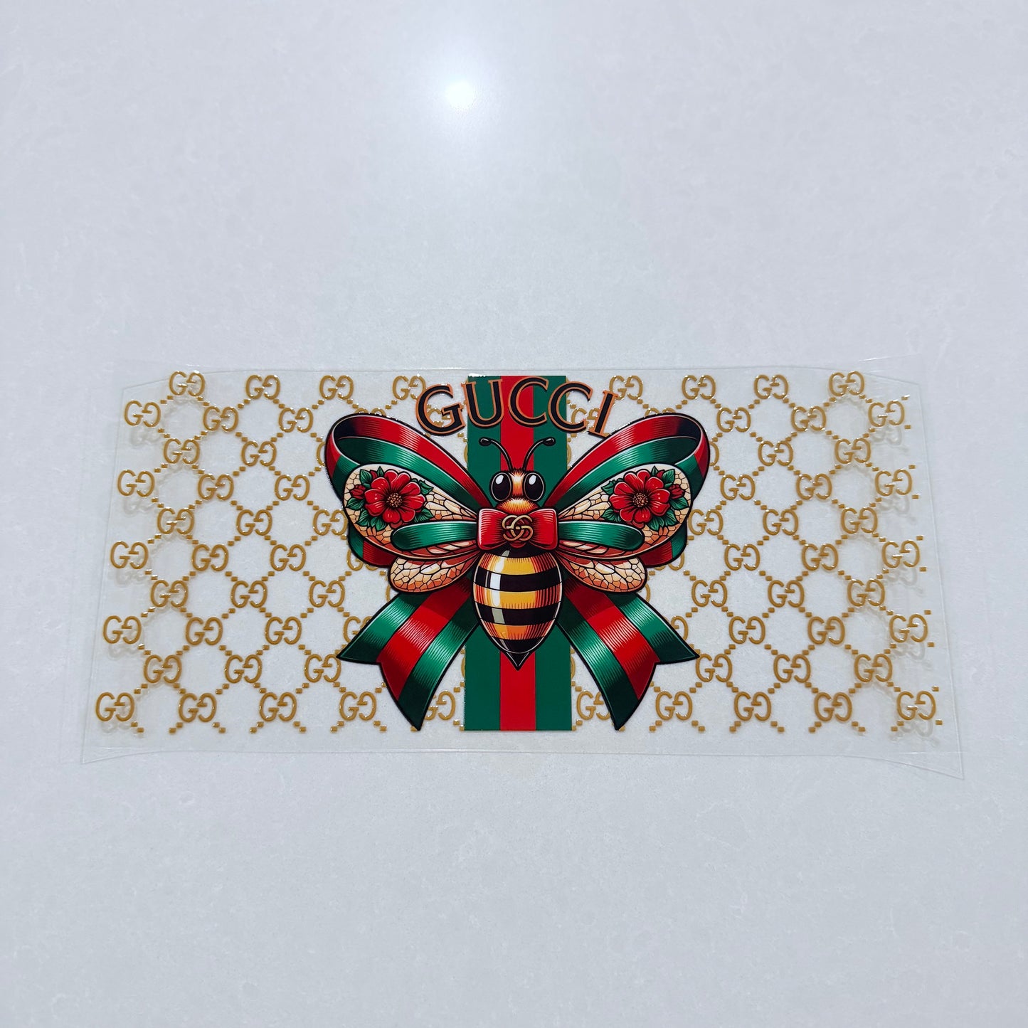 Double Sided UVDTF Wrap | 16oz Tumbler Transfer | 24cm x 11cm | Designer 4