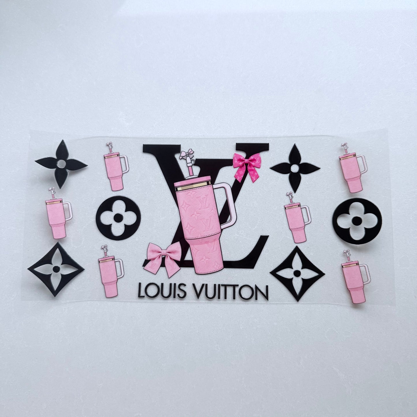 Double Sided UVDTF Wrap | 16oz Tumbler Transfer | 24cm x 11cm | Designer | 30