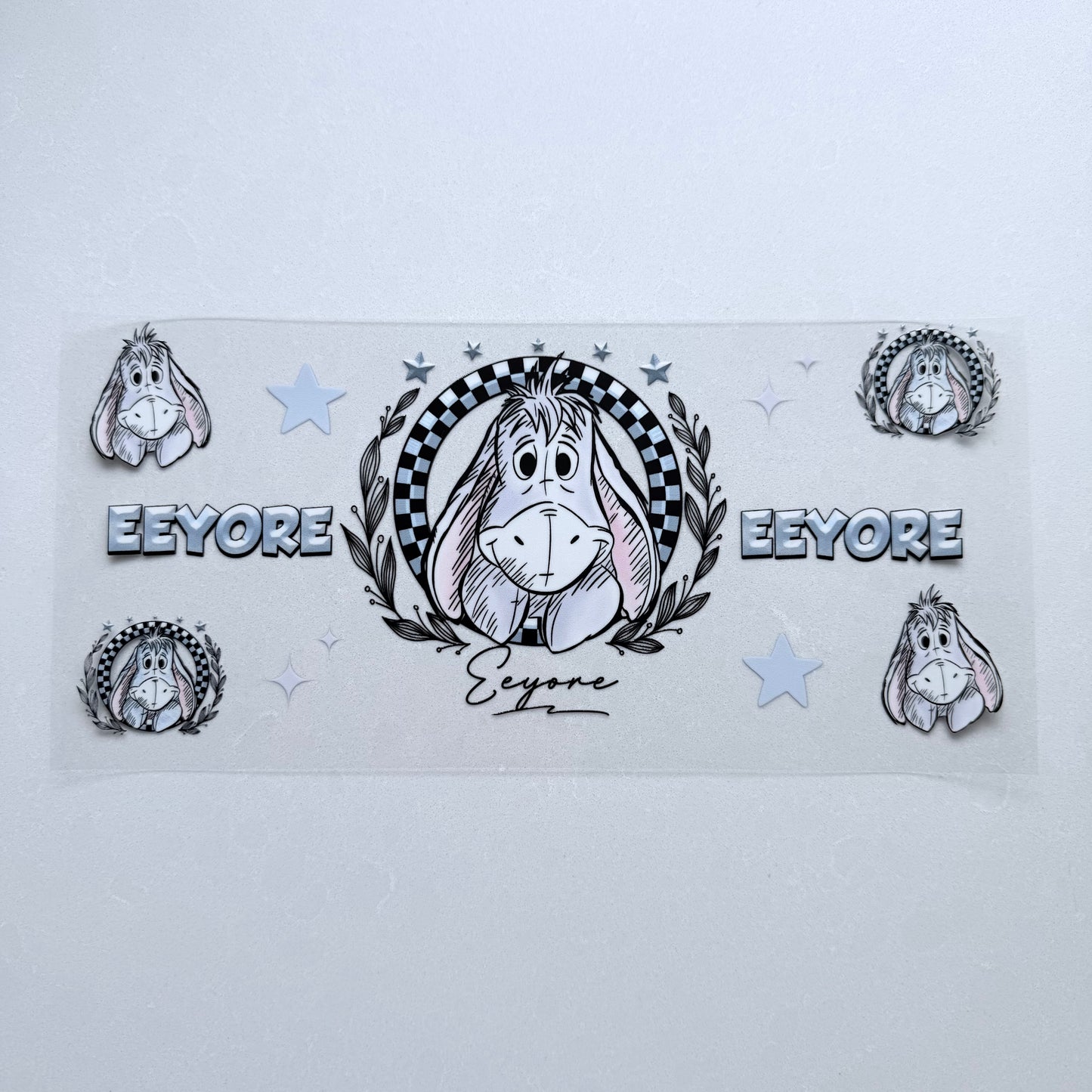 Double Sided UVDTF Wrap | 16oz Tumbler Transfer | 24cm x 11cm | Honey Bear & Friends | 64