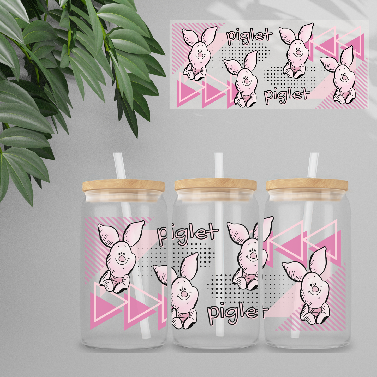 Double Sided UVDTF Wrap | 16oz Tumbler Transfer | 24cm x 11cm | Honey Bear & Friends | 17