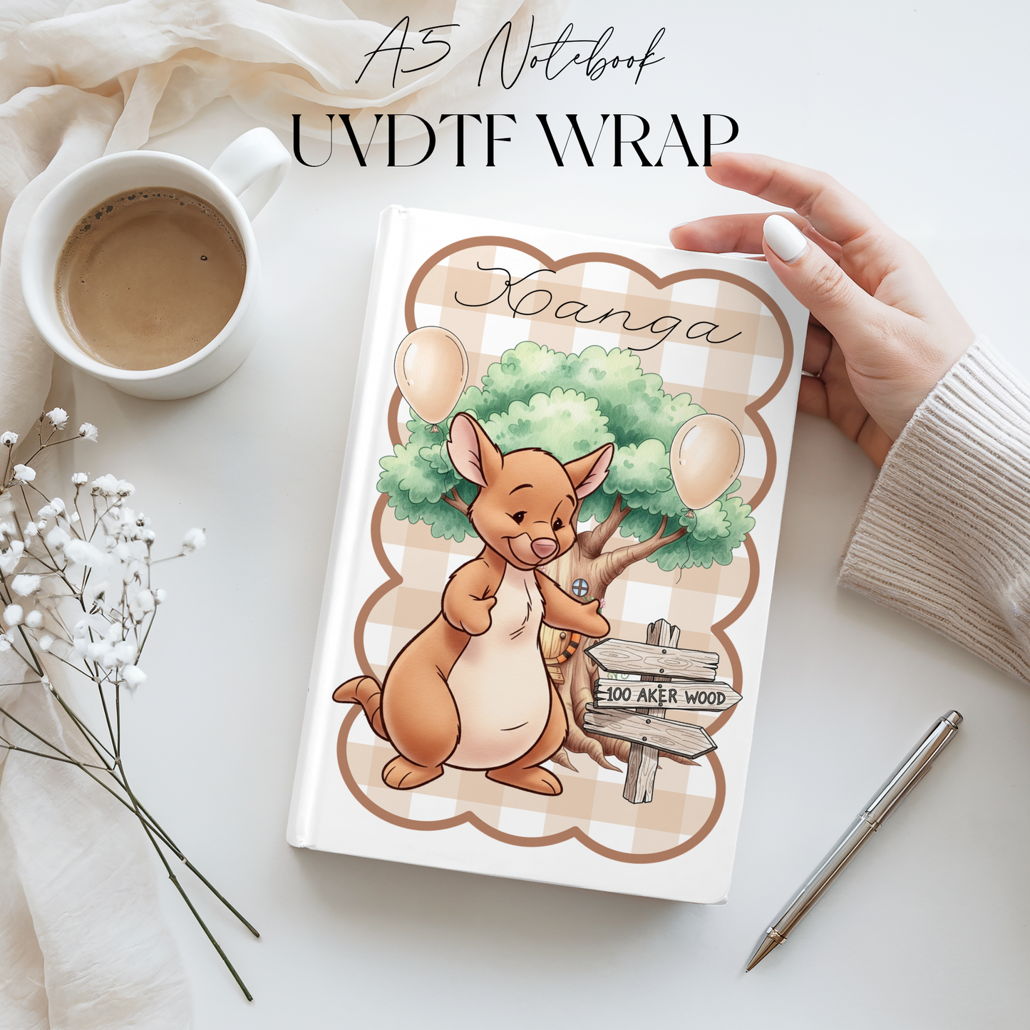 Premium A5 Notebook UVDTF Wraps | A5 Transfer | Design 24