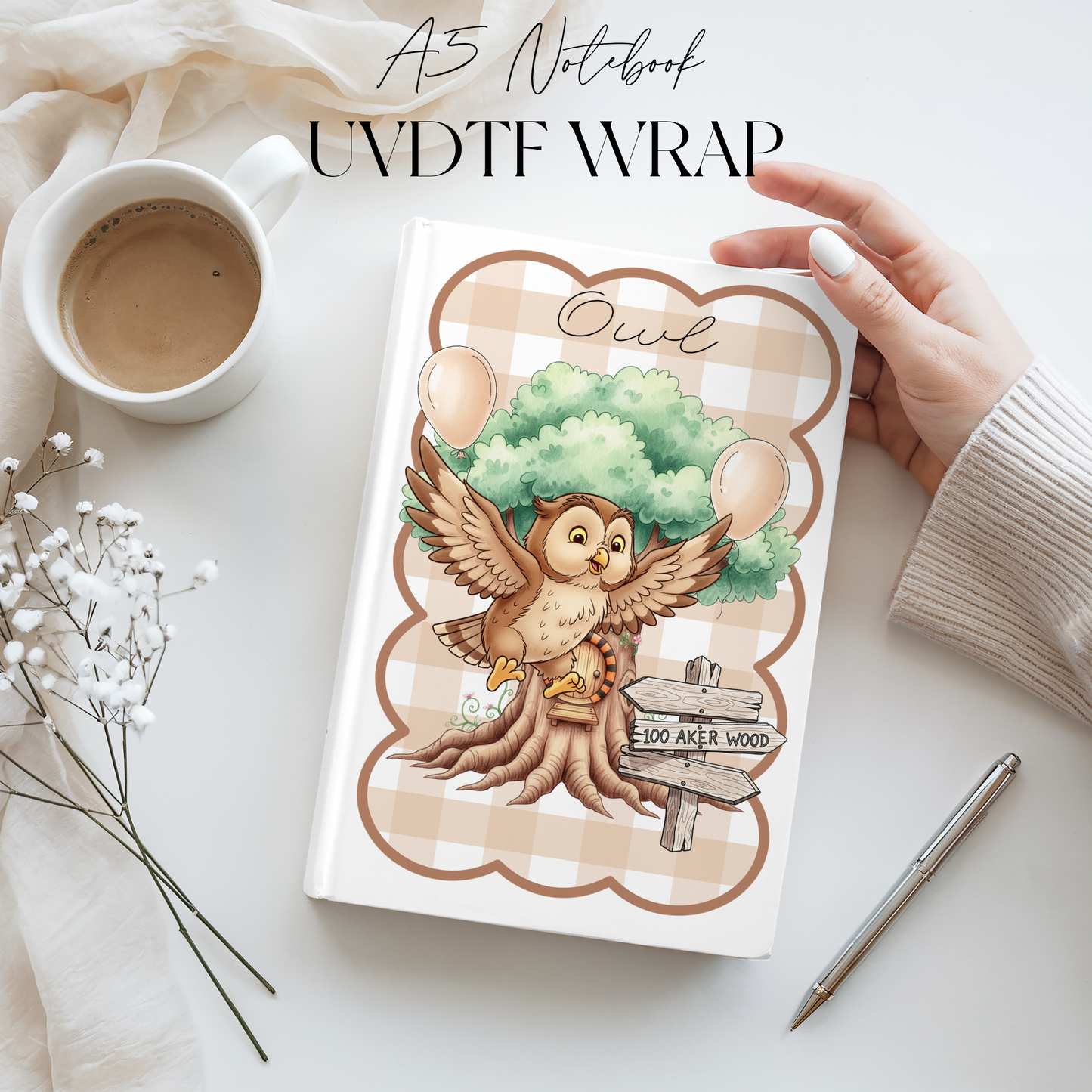 Premium A5 Notebook UVDTF Wraps | A5 Transfer | Design 19