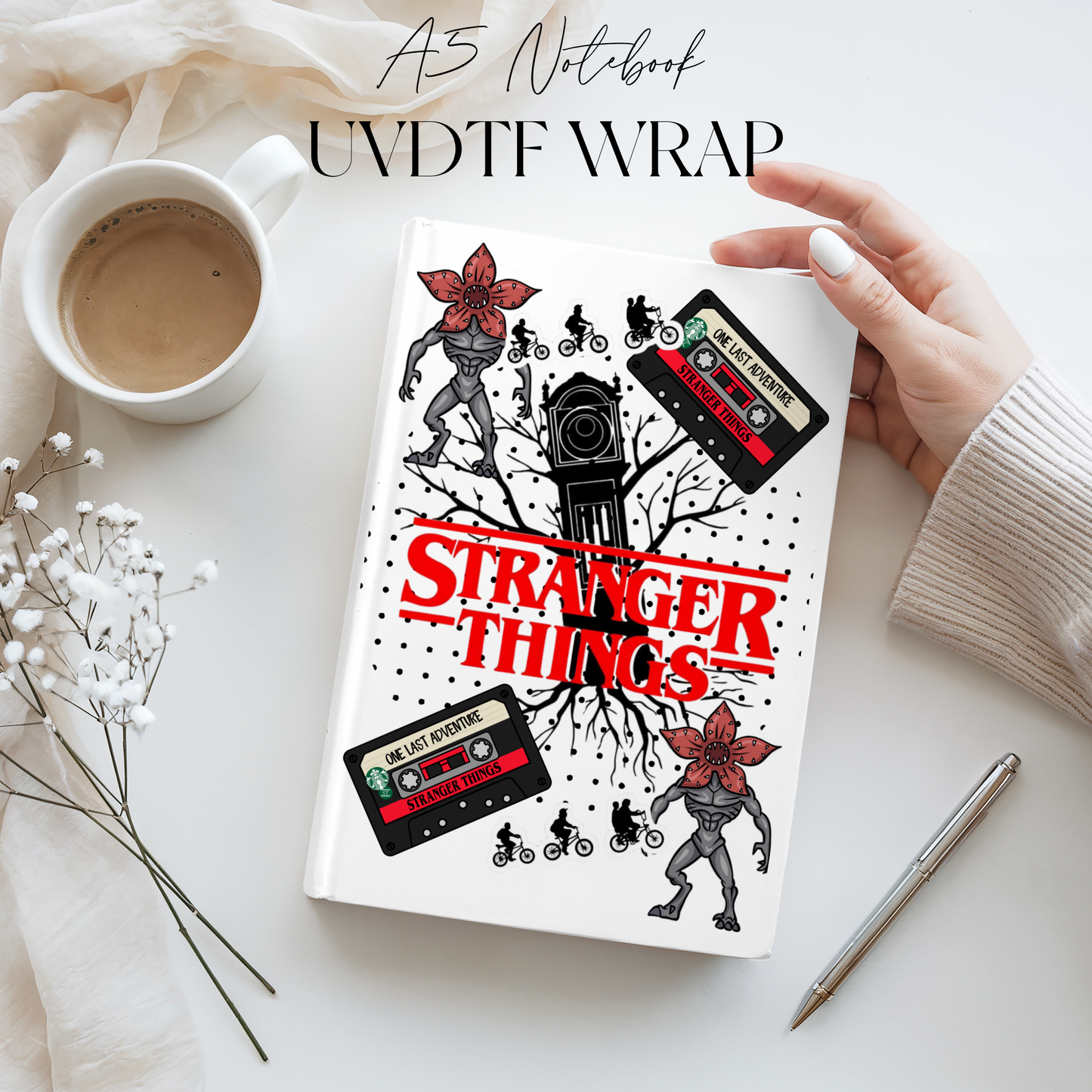 Premium A5 Notebook UVDTF Wraps | A5 Transfer | Design 10