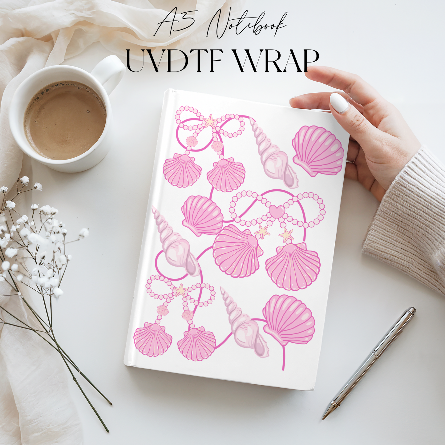 Premium A5 Notebook UVDTF Wraps | A5 Transfer | Design 3