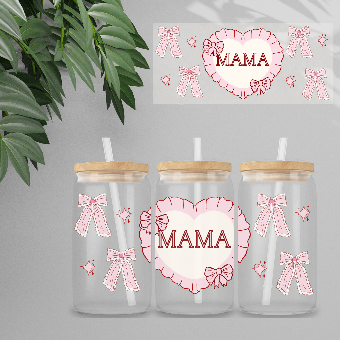 Double Sided UVDTF Wrap | 16oz Tumbler Transfer | 24cm x 11cm | Cutesy 15