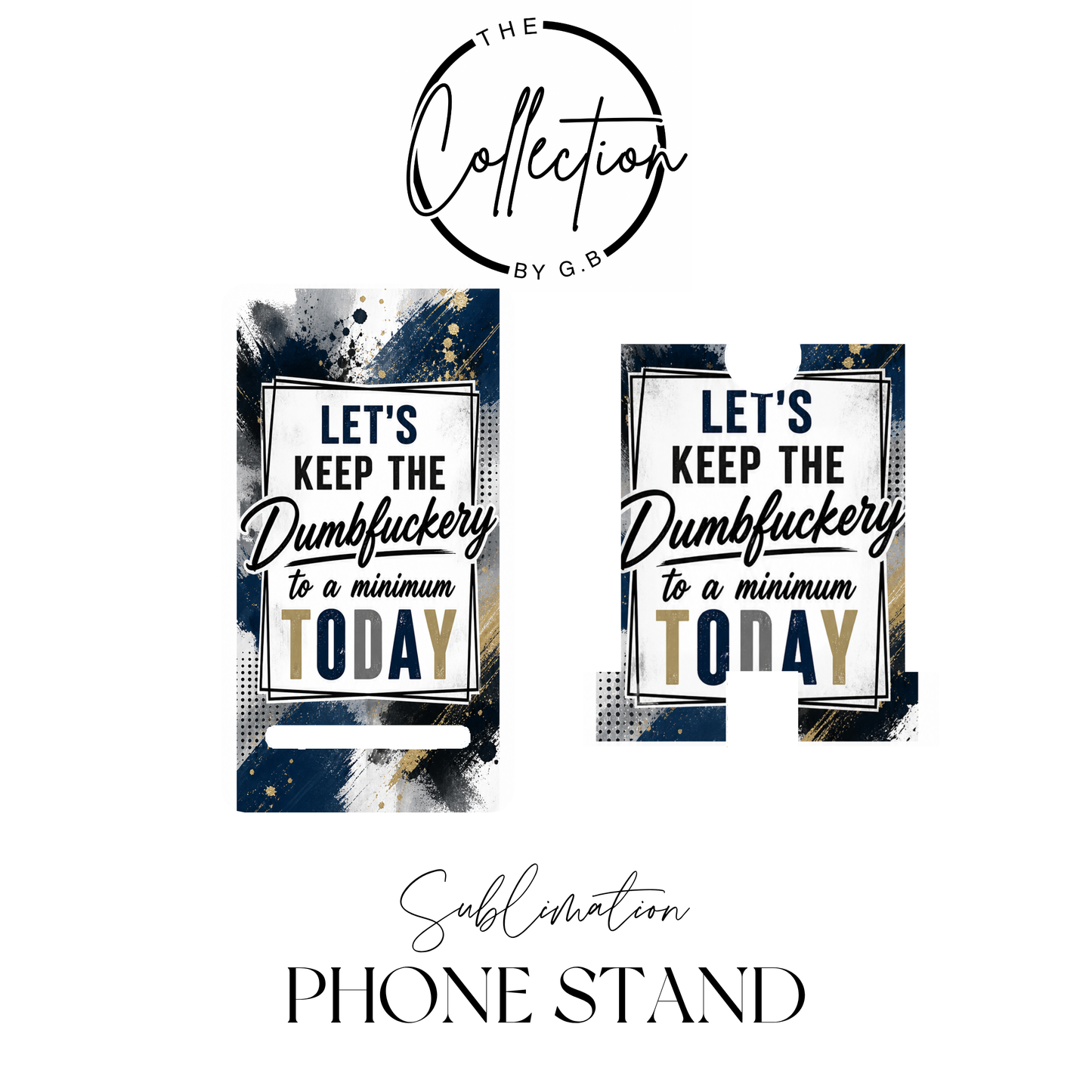 MDF Phone Stands | Sublimation Printed | Ready to Use | Design 70