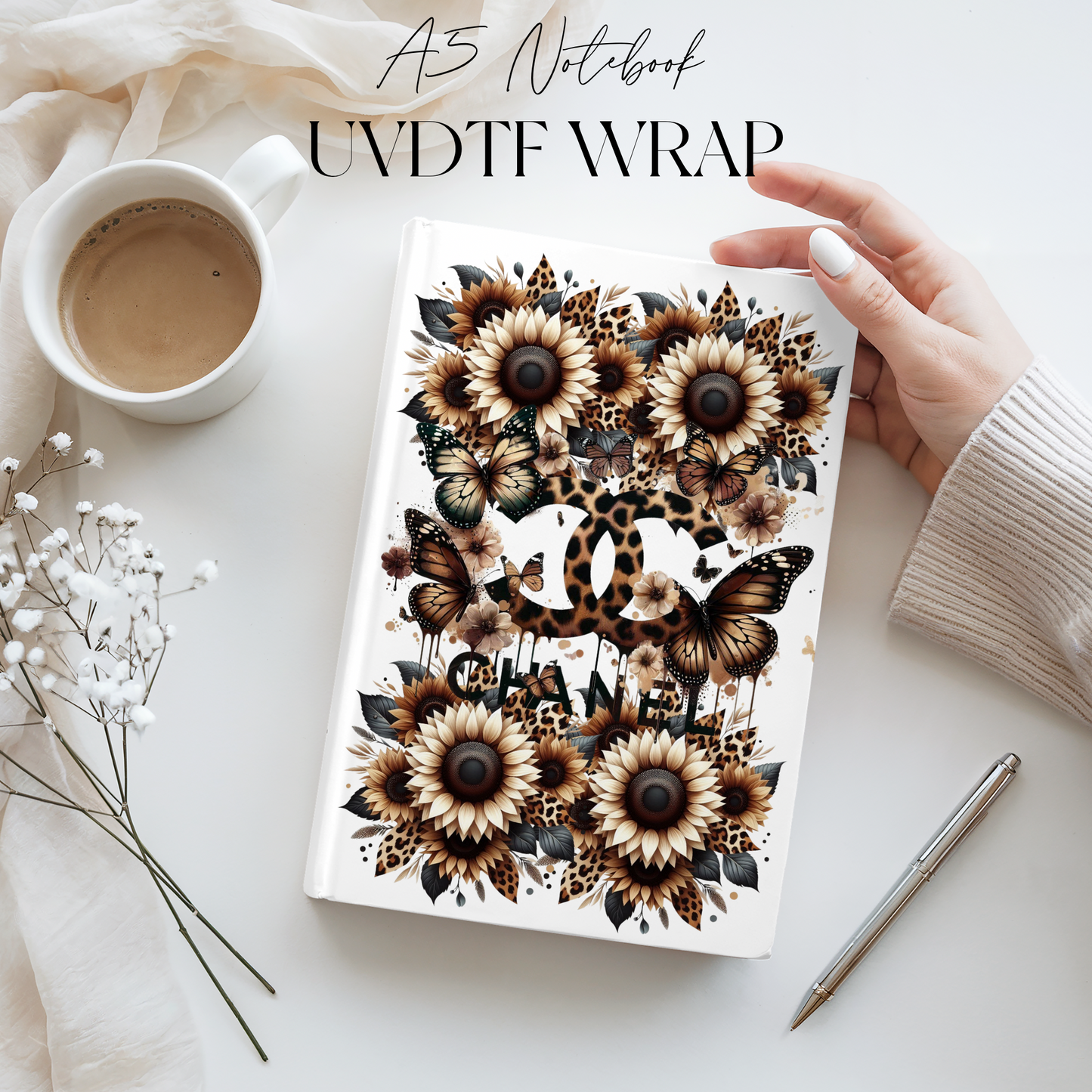 Premium A5 Notebook UVDTF Wraps | A5 Transfer | Design 41