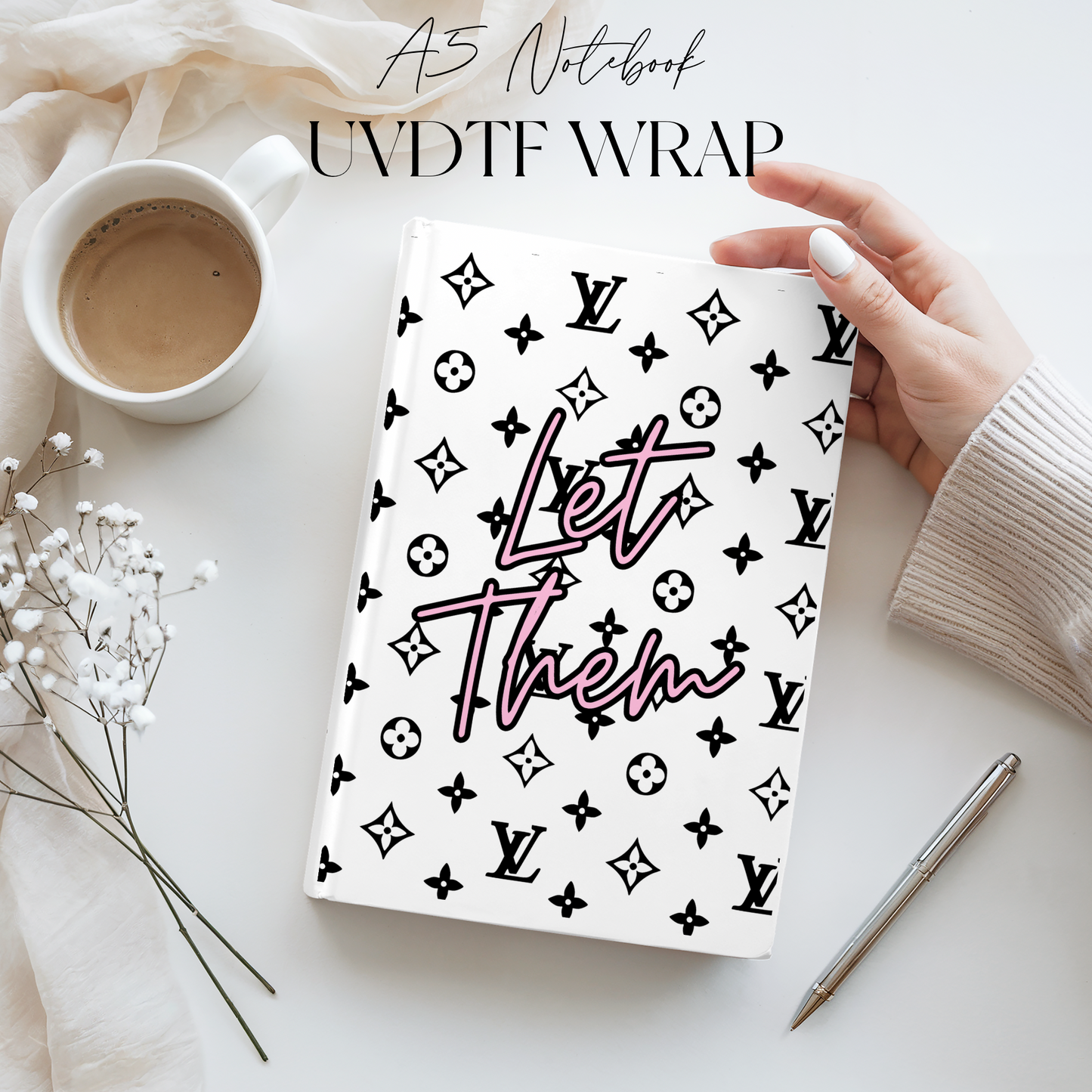 Premium A5 Notebook UVDTF Wraps | A5 Transfer | Design 39