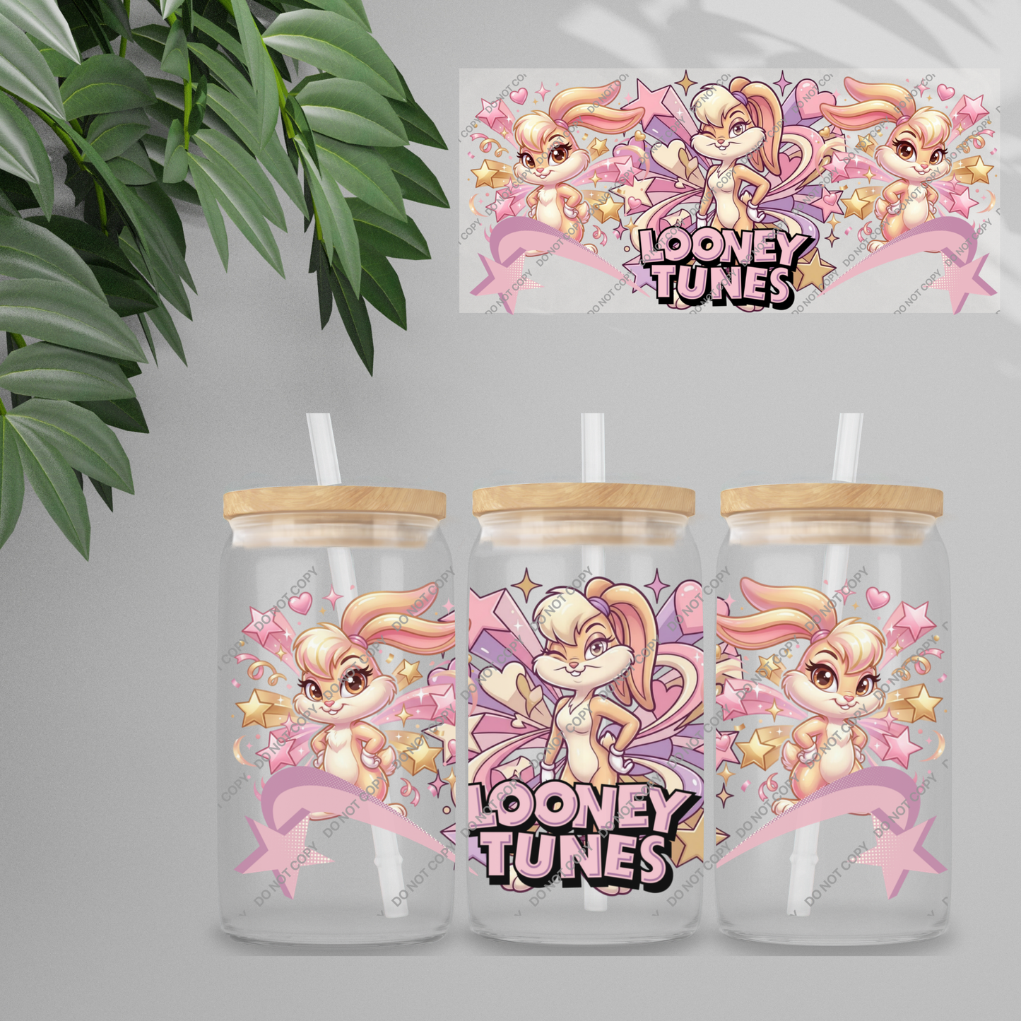 Double Sided UVDTF Wrap | 16oz Tumbler Transfer | 24cm x 11cm | characters 67