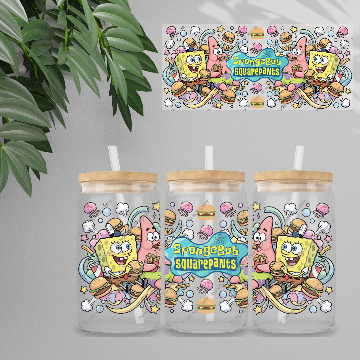 Double Sided UVDTF Wrap | 16oz Tumbler Transfer | 24cm x 11cm | characters 57