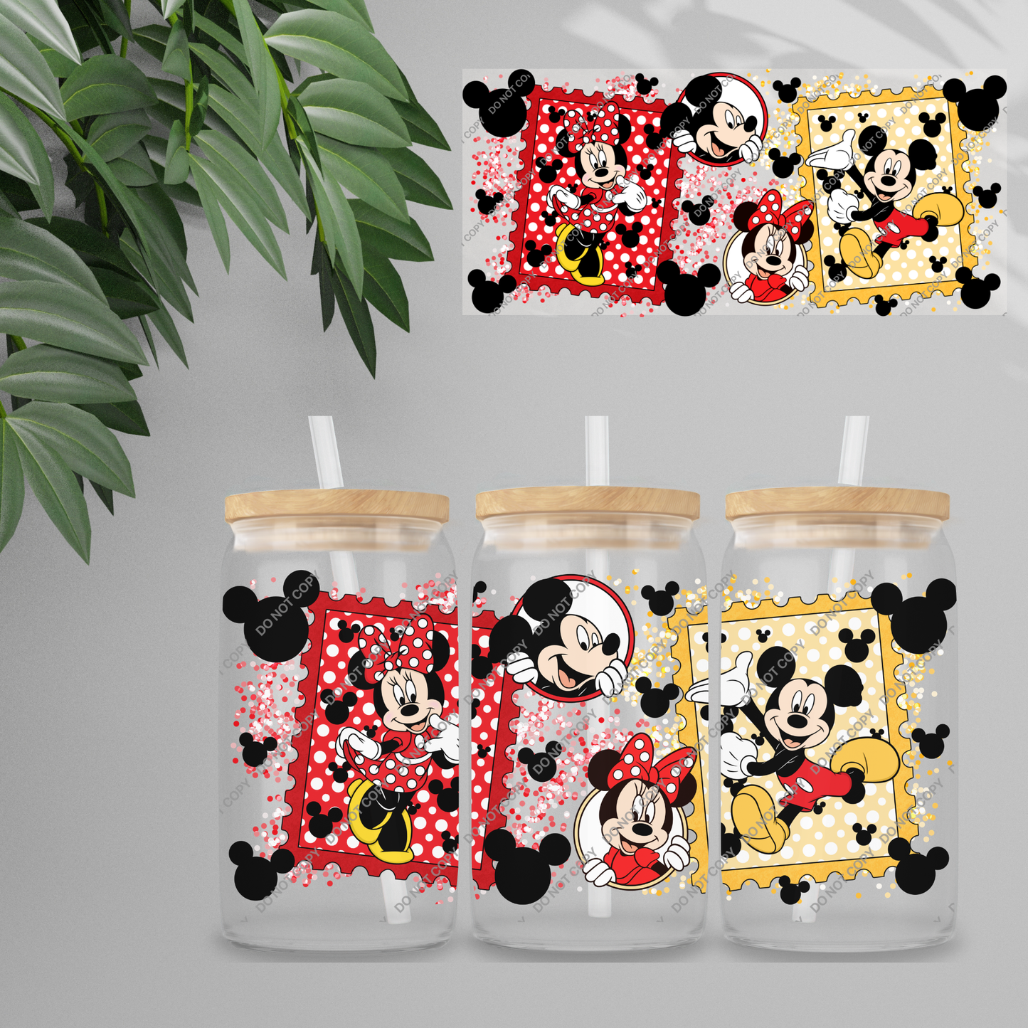 Double Sided UVDTF Wrap | 16oz Tumbler Transfer | 24cm x 11cm | characters 77