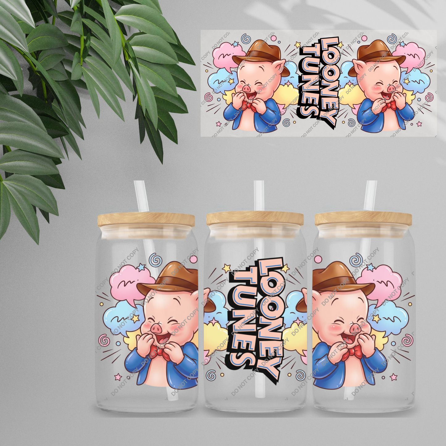 Double Sided UVDTF Wrap | 16oz Tumbler Transfer | 24cm x 11cm | characters 72