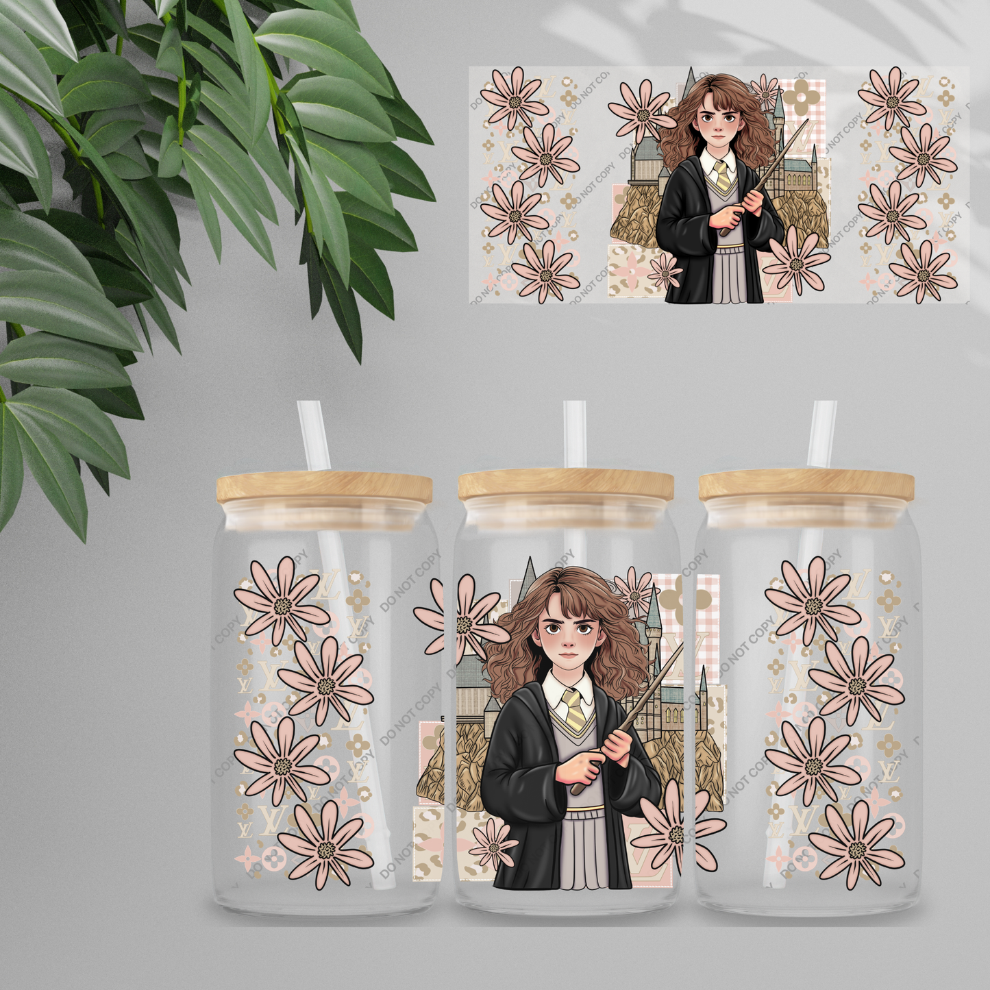 Double Sided UVDTF Wrap | 16oz Tumbler Transfer | 24cm x 11cm | characters 92