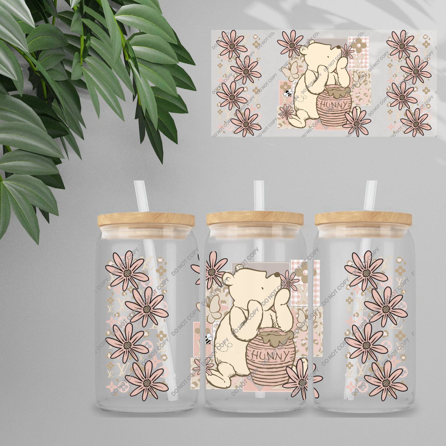 Double Sided UVDTF Wrap | 16oz Tumbler Transfer | 24cm x 11cm | characters 108