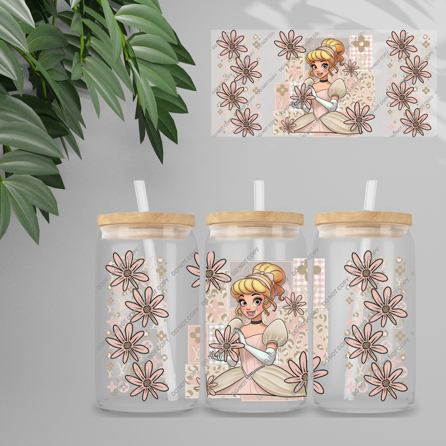 Double Sided UVDTF Wrap | 16oz Tumbler Transfer | 24cm x 11cm | characters 103