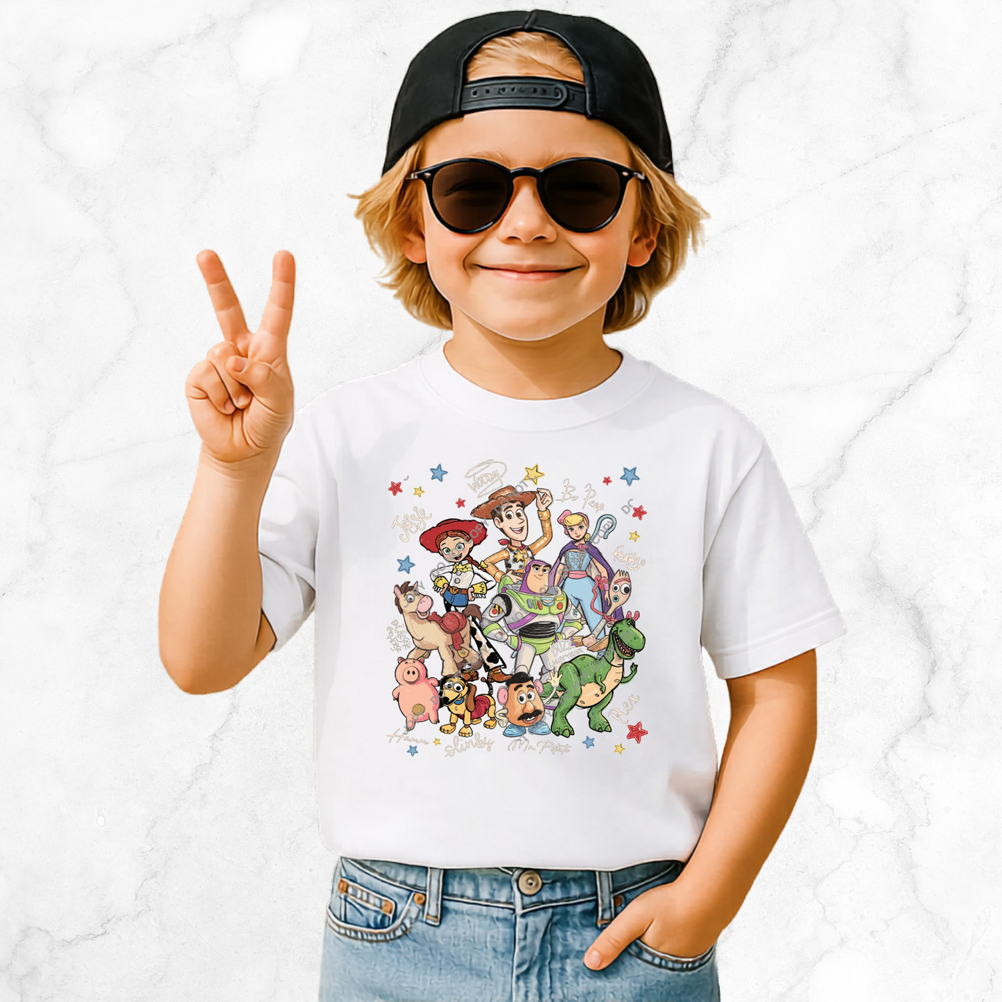 Kids DTF Heat Transfer Set | 20cm Transfer & 10cm Transfer | Design 86
