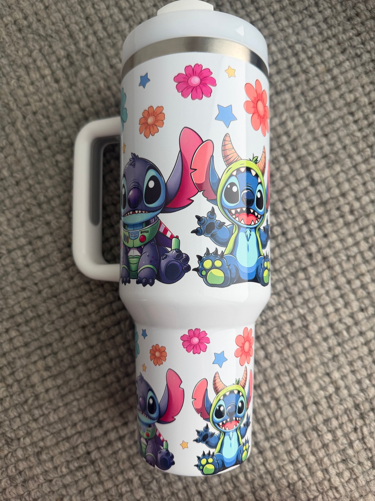 40oz Stainless Steel Tumbler (Blue Alien Costumes)