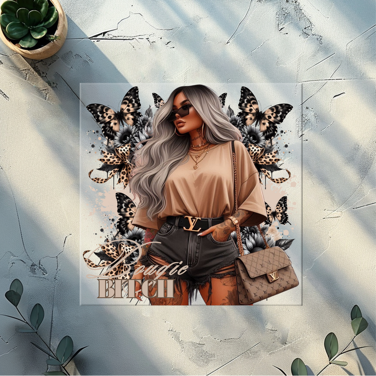 DTF plus pocket print (bougie bitch Designer #2)