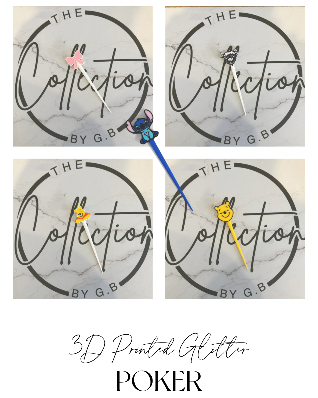 3D Printed Glitter Poker Tool | Precision Tool for Snow Globe Tumblers & Glitter Crafts